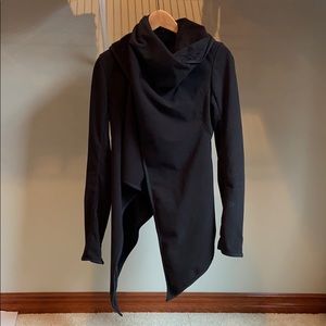 Lululemon asymmetrical fleece wrap jacket